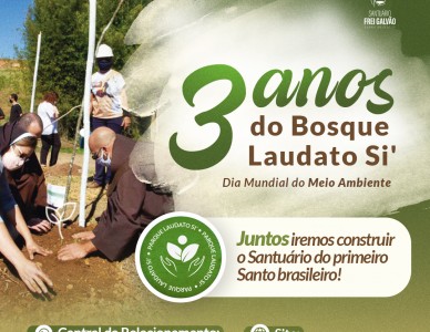 Visita ao novo Bosque do Santuário Frei Galvão marca celebração do Dia Mundial do Meio Ambiente 